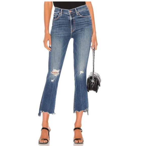 MOTHER Denim - Mother The Insider Crop Step Chew Dancing on Coals 32